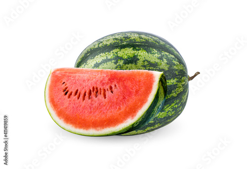 Watermelon isolated on white background.
