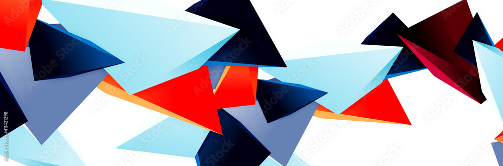 Triangle mosaic abstract background, 3d triangular low poly shapes. Geometric vector illustration for covers, banners, flyers and posters and other Triangle mosaic abstract background, 3d triangular low poly shapes. Geometric vector illustration for covers, banners, flyers and posters and other