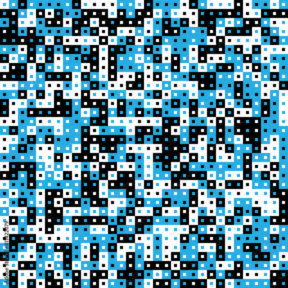 Fototapeta premium Abstract Geometric Pattern generative computational art illustration