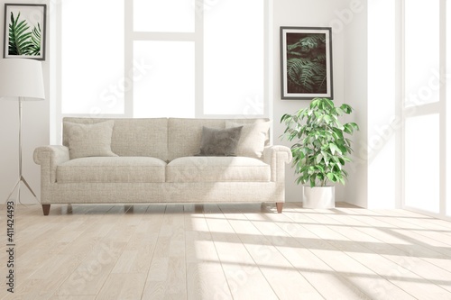 Wallpaper Mural Modern interior design. 3D illustration Torontodigital.ca