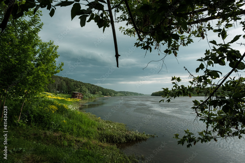 Overflow of the Oka River between Tarusa and Serpukhov Overflow of the Oka River between Tarusa and Serpukhov