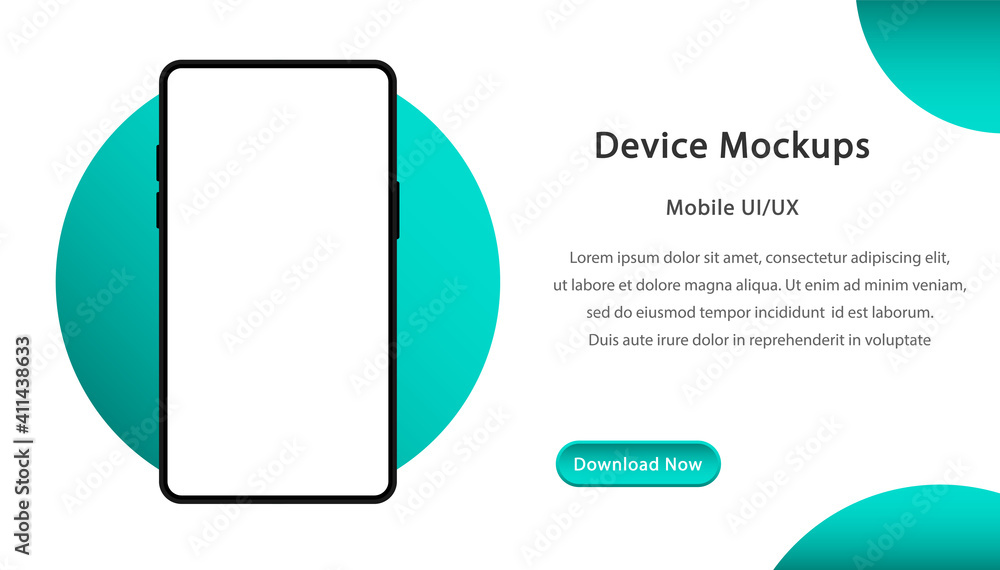 Smartphone white screen, phone mockup. Cellphone frame with blank display. UI and UX design interface. Template for infographics or presentation UI design interface. Vector illustration Smartphone white screen, phone mockup. Cellphone frame with blank display. UI and UX design interface. Template for infographics or presentation UI design interface. Vector illustration