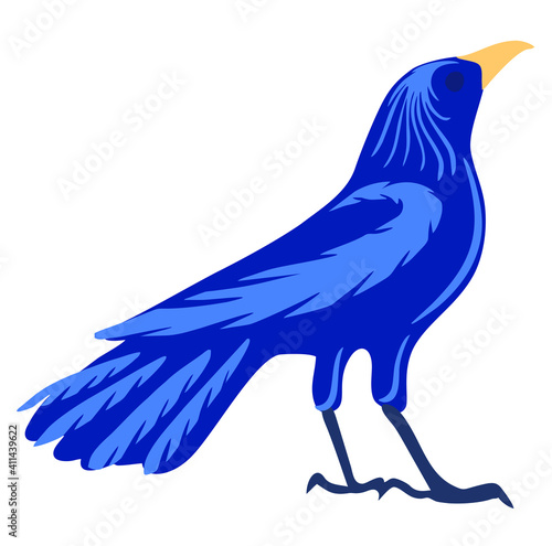 National Bird Day Vector Illustration. Image of a bird soaring in the sky. Silhouette of a bird. Feathers of a bird