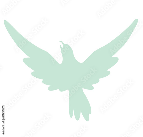 National Bird Day Vector Illustration. Image of a bird soaring in the sky. Silhouette of a bird. Feathers of a bird