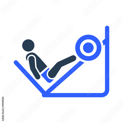 Lag press exercise icon
