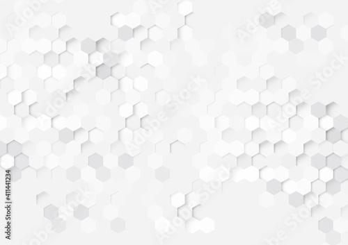  立体的なアブストラクト背景。ハニカム。