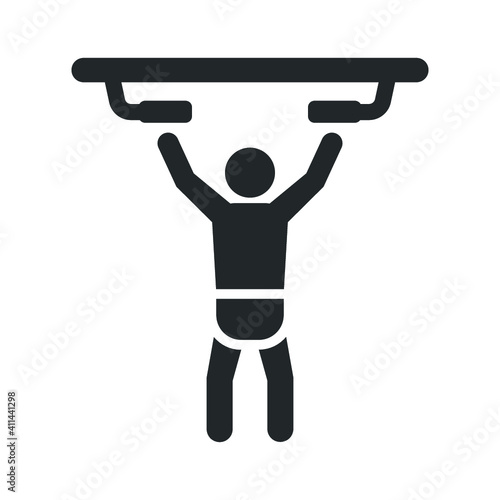 Pull ups exercise icon