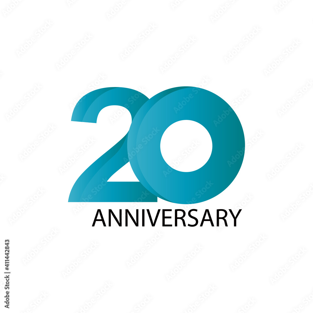 20 years anniversary celebration vector template design illustration 20 years anniversary celebration vector template design illustration