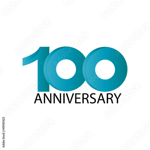100 years anniversary celebration vector template design illustration