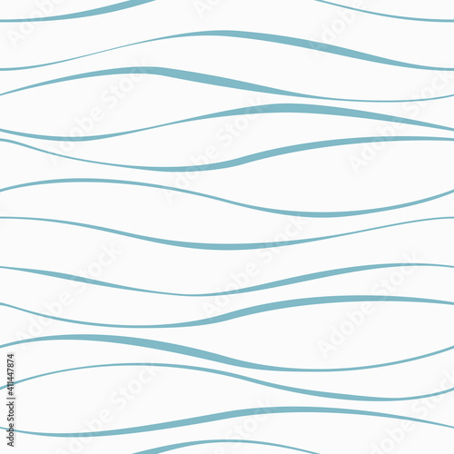Waves seamless pattern. Abstract background of rounded line. Trendy geometric design.