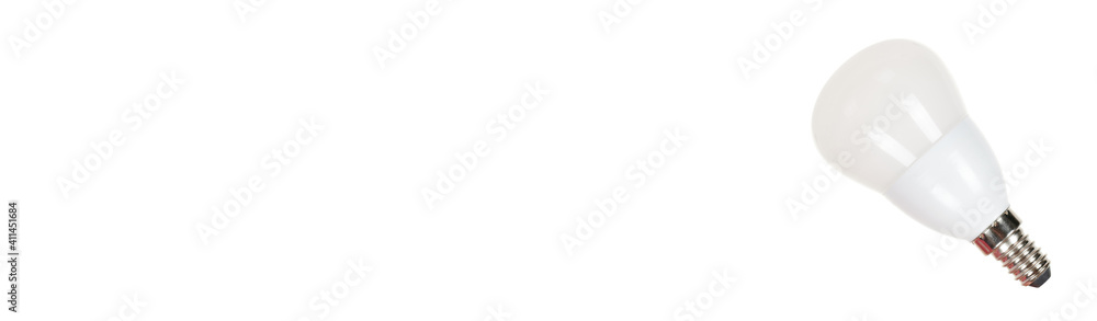 White LED bulb isolated on white background. White LED bulb isolated on white background.