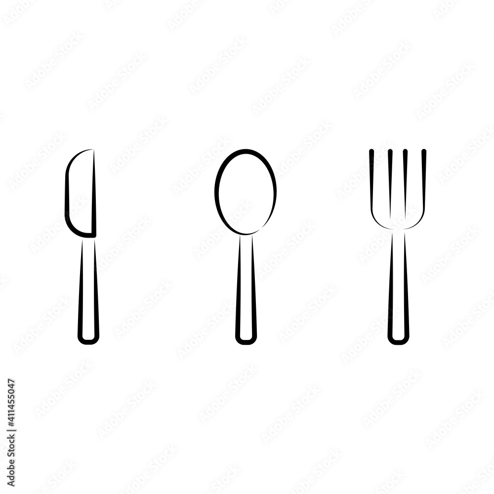 Outline design of knives, spoons & forks, Vector of tableware,
Cutlery Outline design of knives, spoons & forks, Vector of tableware,
Cutlery