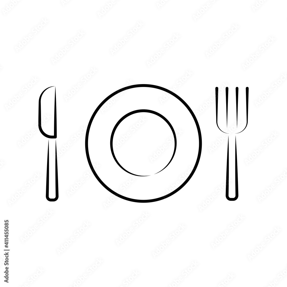 Outline design of knives,
plates & forks, Vector of tableware,
Cutlery Outline design of knives,
plates & forks, Vector of tableware,
Cutlery