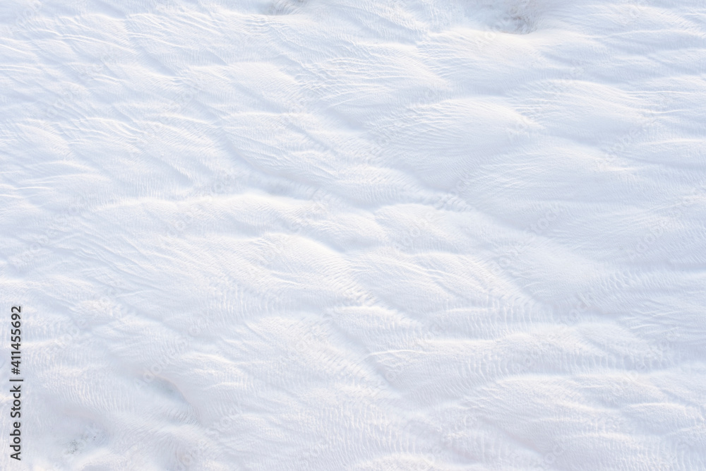 Fototapeta premium An abstract white background formed by geothermal waters.