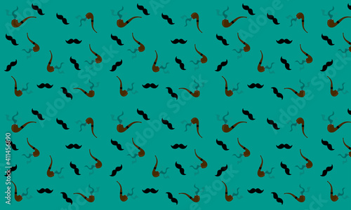 smoking pipes and mustaches pattern