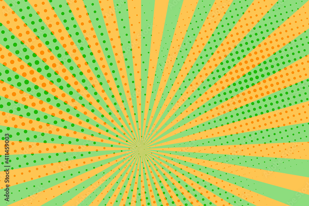 Striped colorful rays background. Pop art creative concept colorful comics book magazine cover. Cartoon halftone retro pattern. Abstract template design for poster, card, sale banner, empty bubble. Striped colorful rays background. Pop art creative concept colorful comics book magazine cover. Cartoon halftone retro pattern. Abstract template design for poster, card, sale banner, empty bubble.