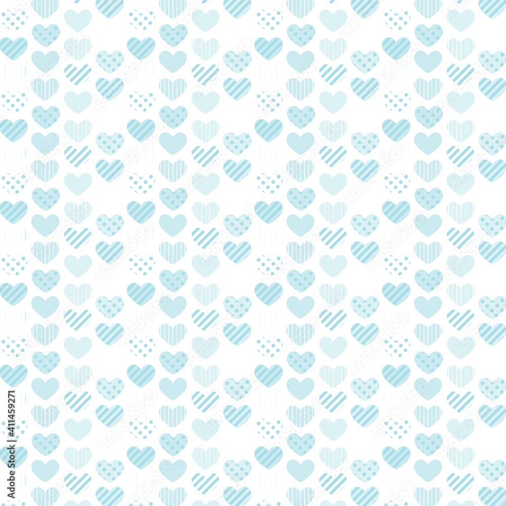 Seamless background for creative works in the scrapbooking technique. Material for scrapbooking with hearts. Retro seamless pattern. Colored hearts on a colored background. Seamless background for creative works in the scrapbooking technique. Material for scrapbooking with hearts. Retro seamless pattern. Colored hearts on a colored background.