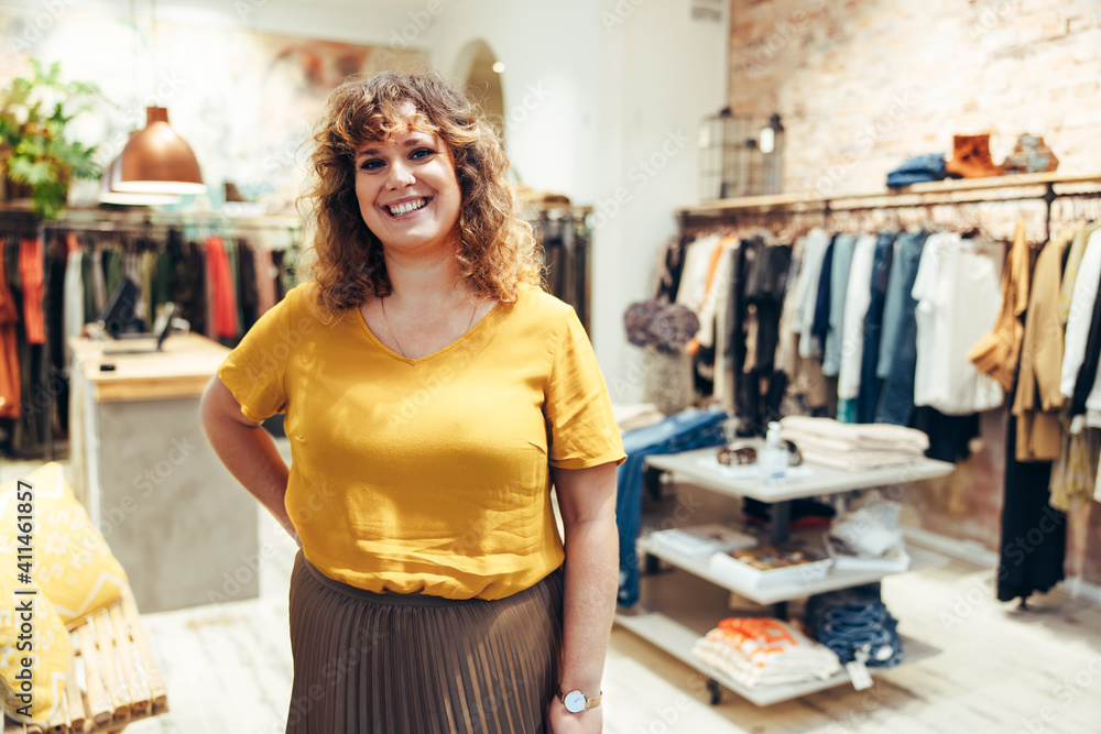 Portrait of female fashion store owner Portrait of female fashion store owner
