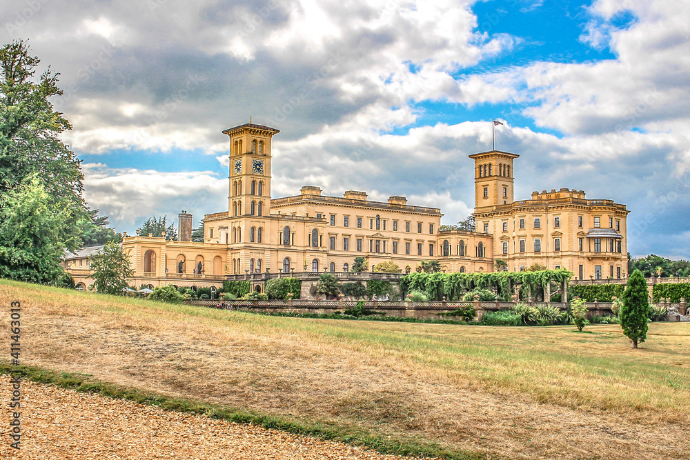 Osborne House on the Isle of Wight.Osborn House was completed in 1851 for Queen Victoria who used it as her summer home.