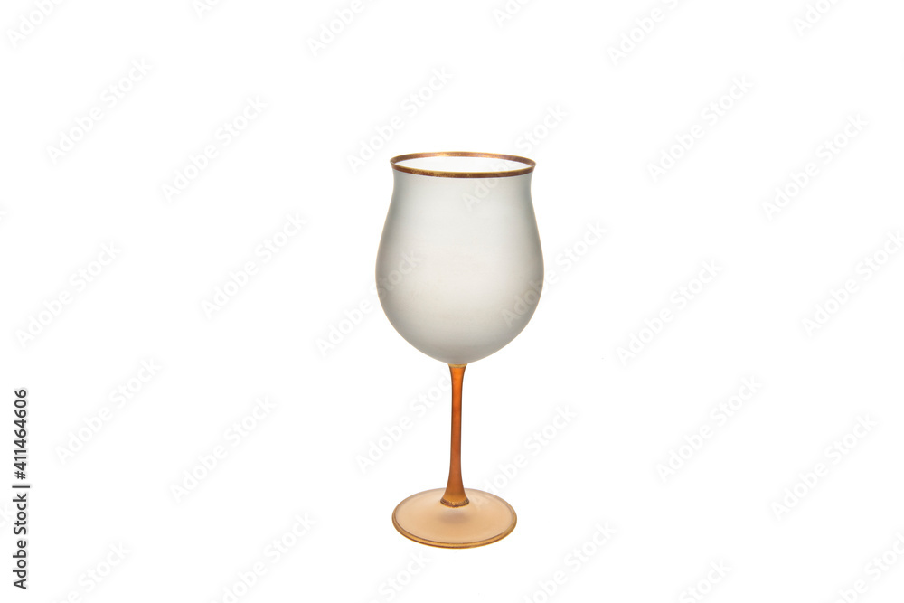 empty wine glass isolated on white background empty wine glass isolated on white background