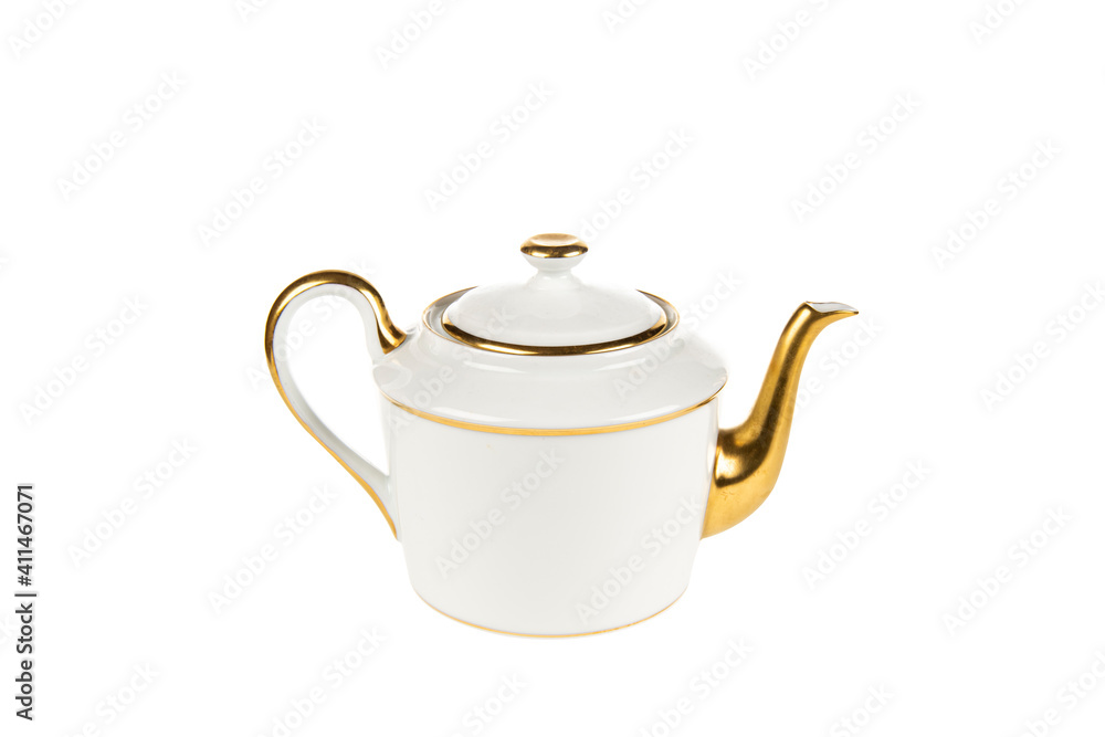 ceramic tea pot retro design isolated ceramic tea pot retro design isolated