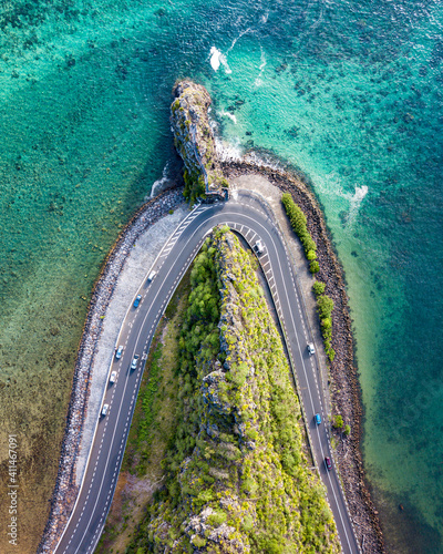 Aerial views of Maconde Point, Mauritius