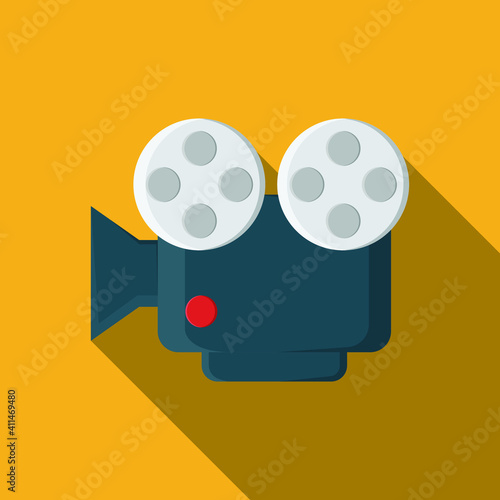 Movie camera or projector. camera icon. video camera symbol. movie sign vector illustration