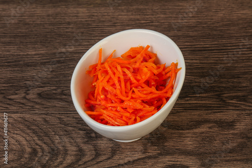 Korean carrot in the bowl