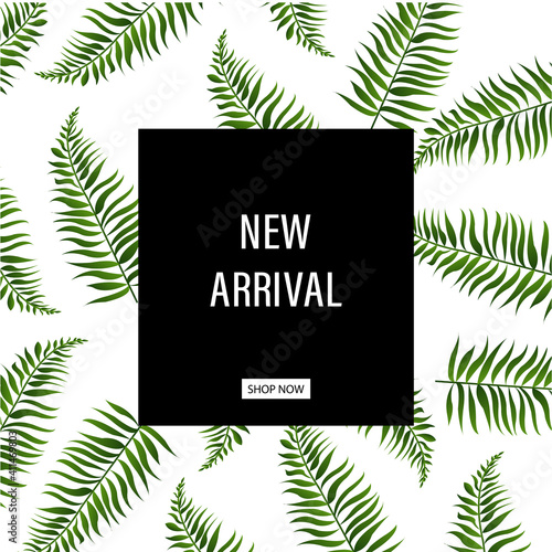 New Collection Banner With Gradient Mesh, Vector Illustration