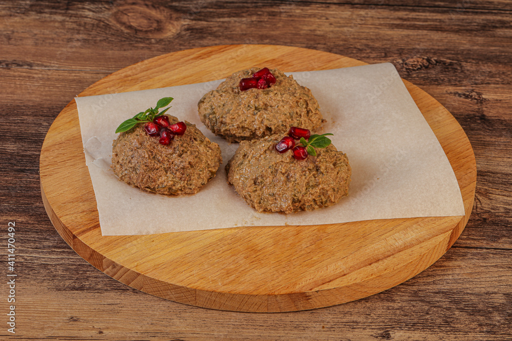 Georgian cuisine - pkhali from beans Georgian cuisine - pkhali from beans