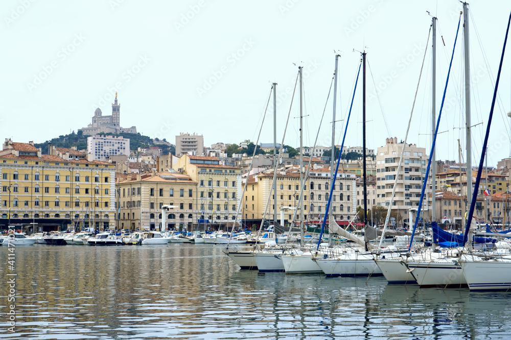 Harbor at Marseille Provence South France..