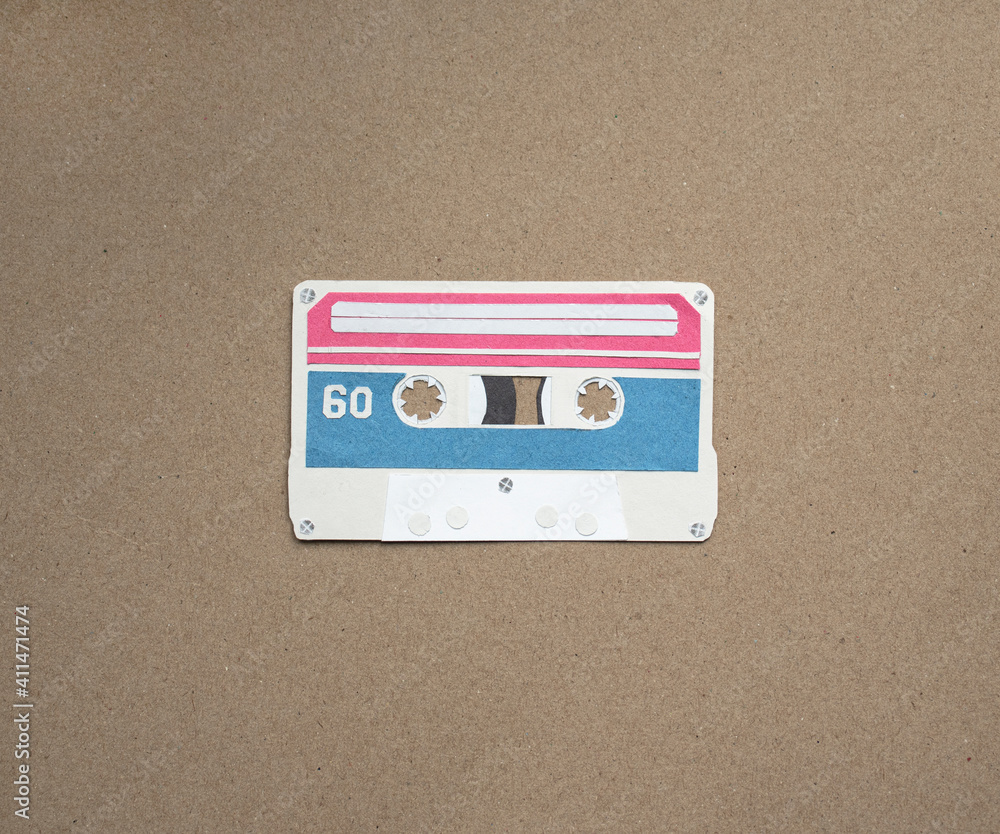 Obraz premium 80s tape cut out