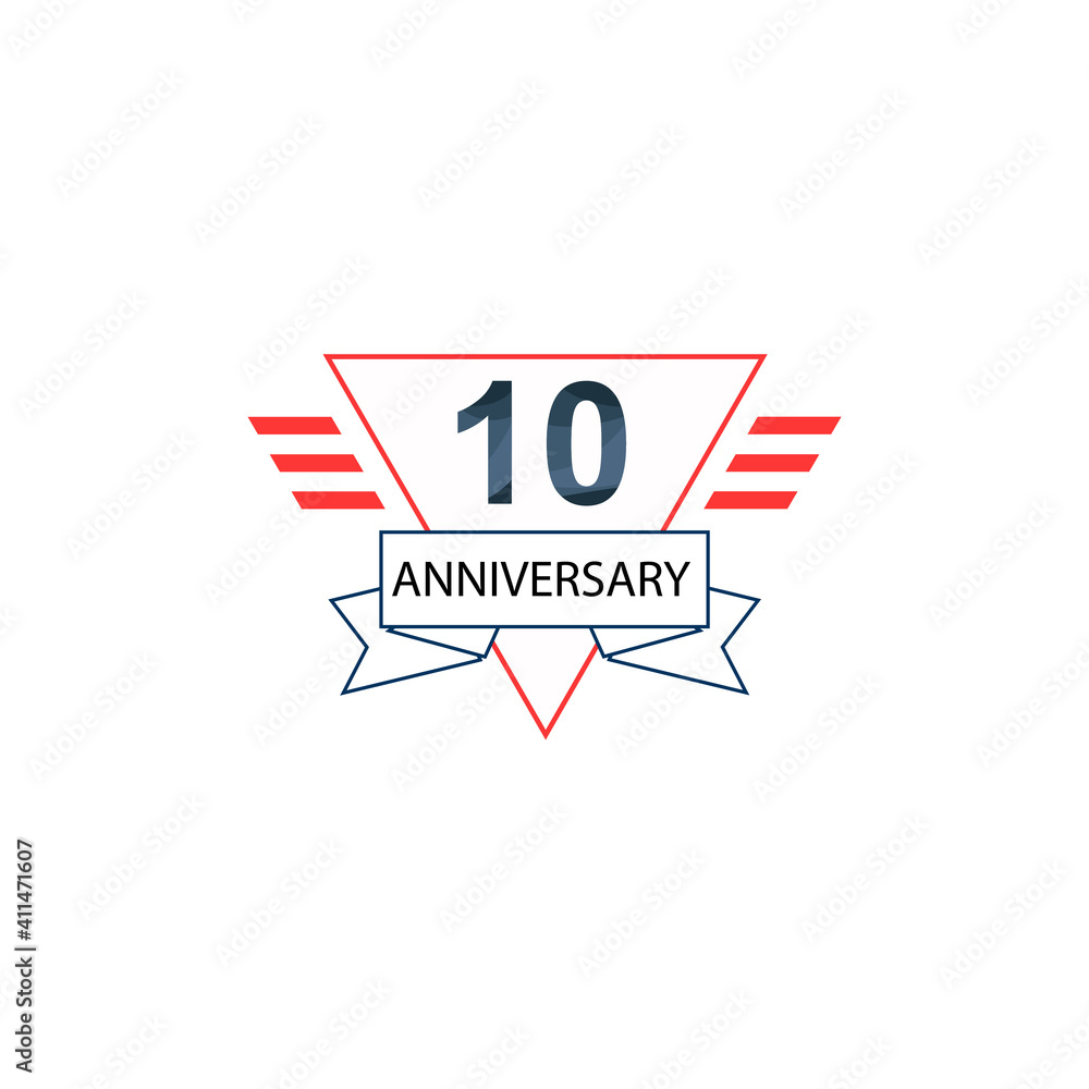 10 Anniversary celebration template vector design illustration 10 Anniversary celebration template vector design illustration