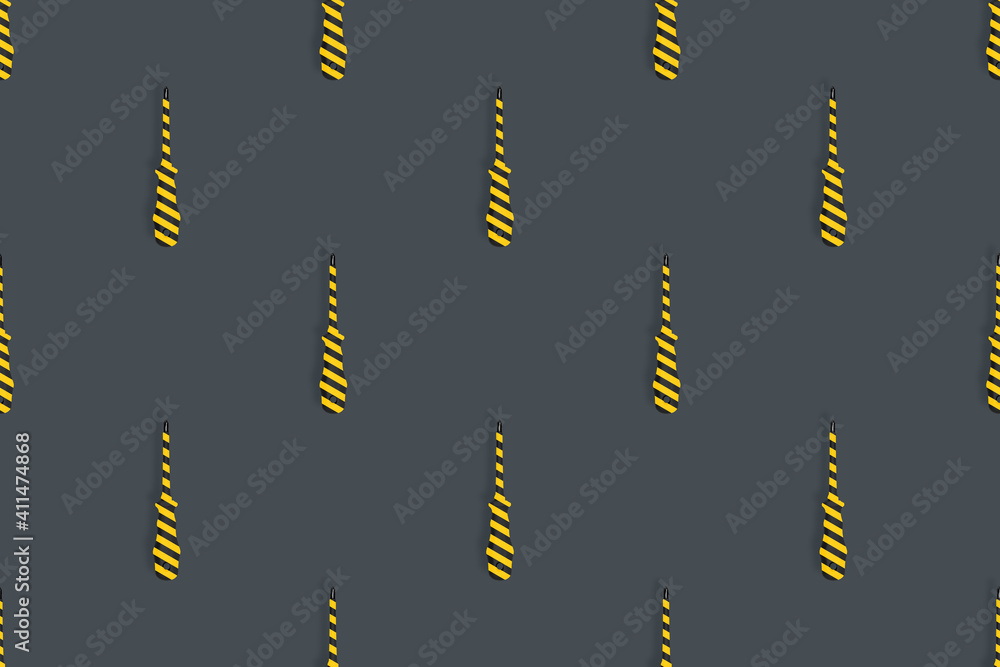 Screwdrivers seamless pattern. Metal screwdrivers with a striped rubberized handle. Background on the theme of tools, service, repair. Screwdrivers seamless pattern. Metal screwdrivers with a striped rubberized handle. Background on the theme of tools, service, repair.