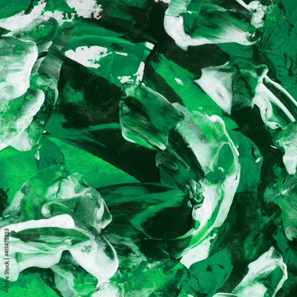 Obraz premium Modern contemporary acrylic background. Colorful texture made with a palette knife. Abstract painting on paper. Mess on the canvas.