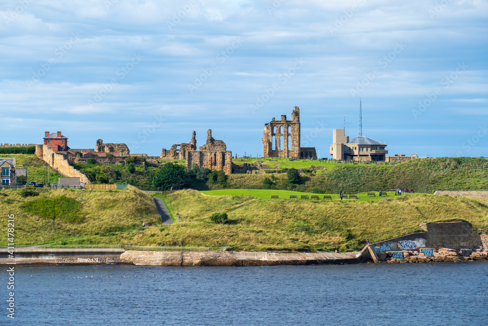 Benediktiner Priorei Abtei und Tynemouth Castle in Newcastle upon Tyne