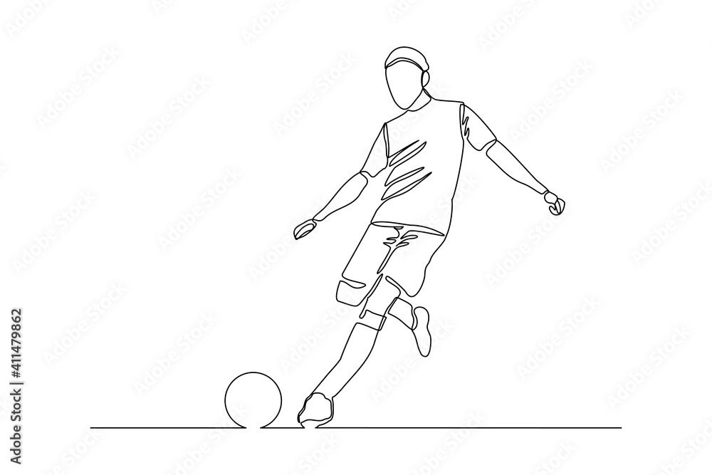 How To Draw A Soccer Player