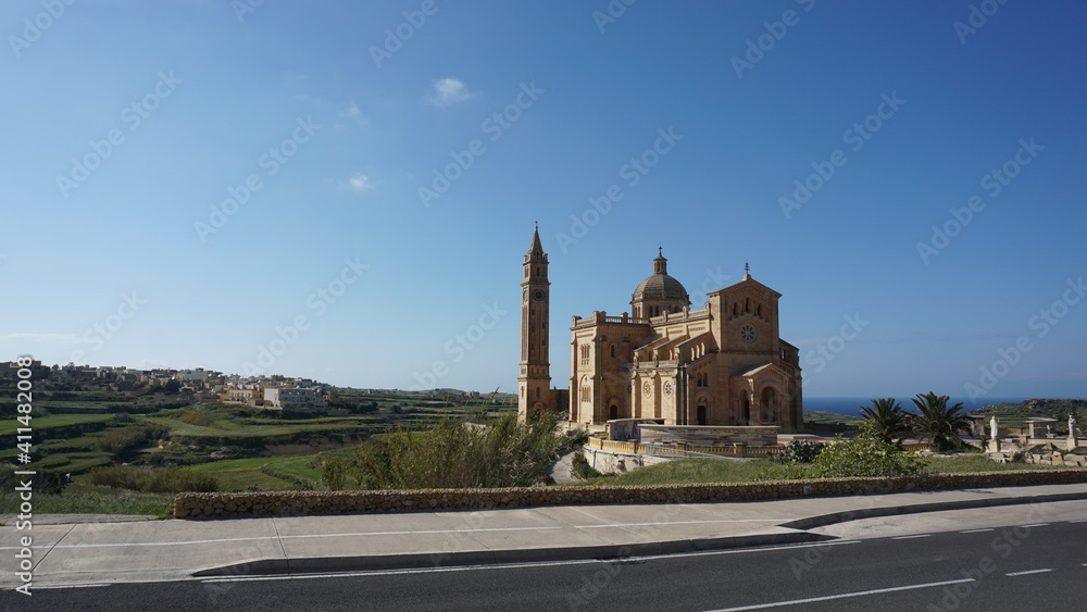 the Basilika ta Pinu in Gharb on the island Gozo in the month of March, Malta