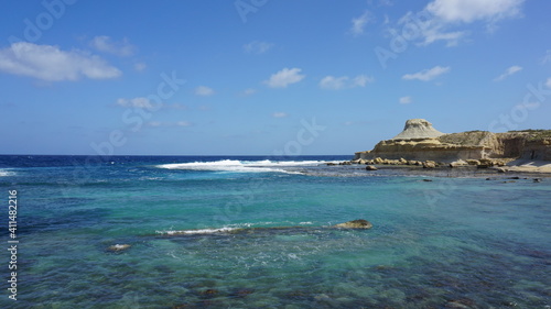 Ix-Xwejni Bay and Il-Qbajjar Bay, Gozo Island, Malta, March