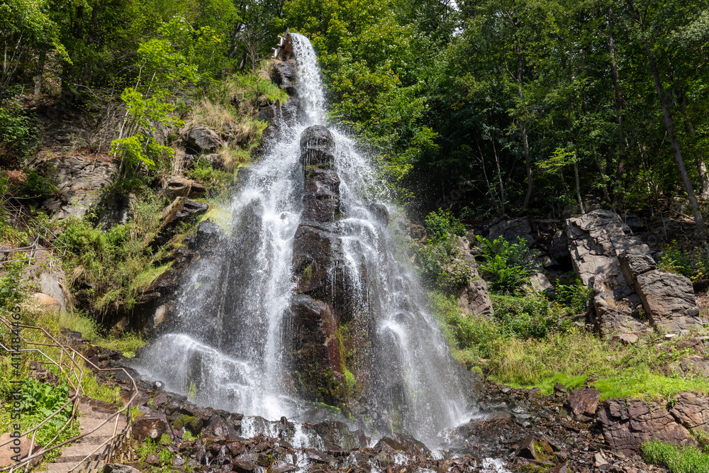 Trusetaler waterfall near Brotterode-Trusetal in Thuringia Trusetaler waterfall near Brotterode-Trusetal in Thuringia