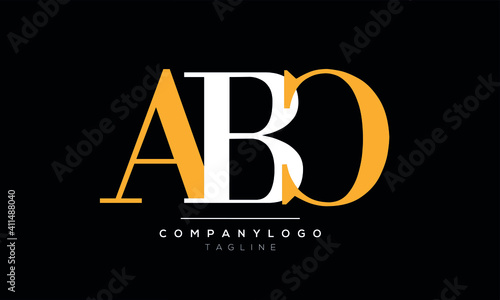 Abstract Letter Initial ABC Vector Logo Design Template