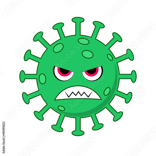 Dangerous corona virus Covid-19 vector illustration design