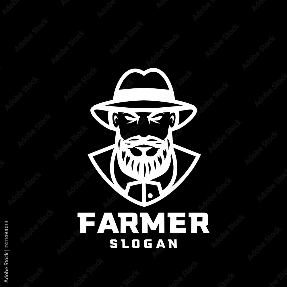 Columbia south america farmer character logo icon design cartoon isolated background Columbia south america farmer character logo icon design cartoon isolated background