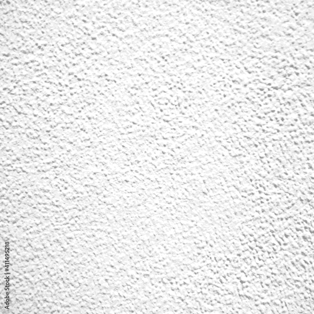 Rough white relief stucco wall texture background in close up. Vector illustration can be used