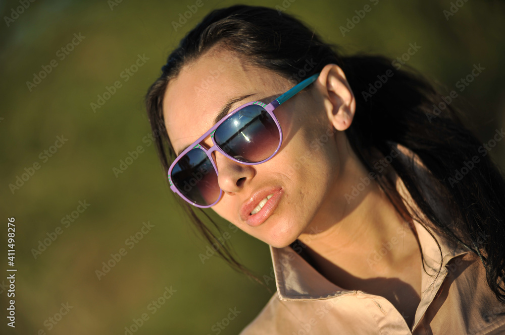 fashion outdoor photo of beautiful woman chilling on the sand fashion outdoor photo of beautiful woman chilling on the sand