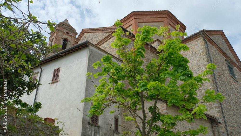 Il borgo medievale di Lucignano in provincia di Arezzo, Toscana, Italia.