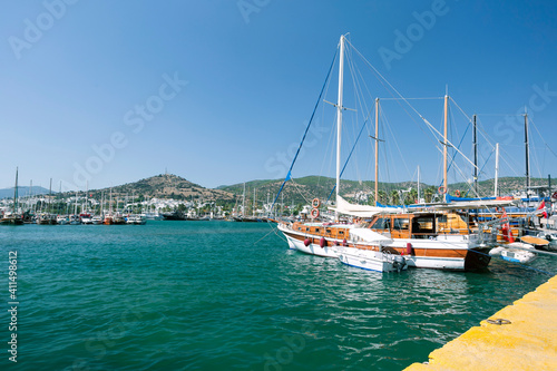 View of Bodrum Marina. Bodrum, Turkey - summer holidays.
