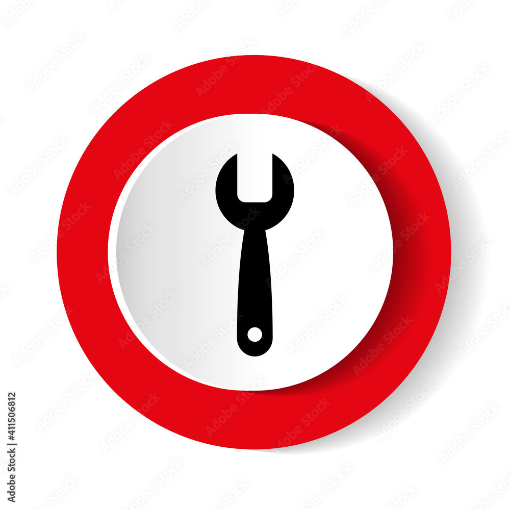 wrench, repair and service icon isolated on white background. vector Illustration. wrench, repair and service icon isolated on white background. vector Illustration.