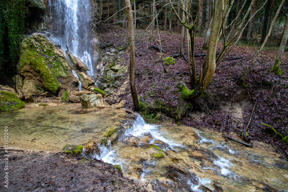 Obraz premium Drackensteiner Wasserfall