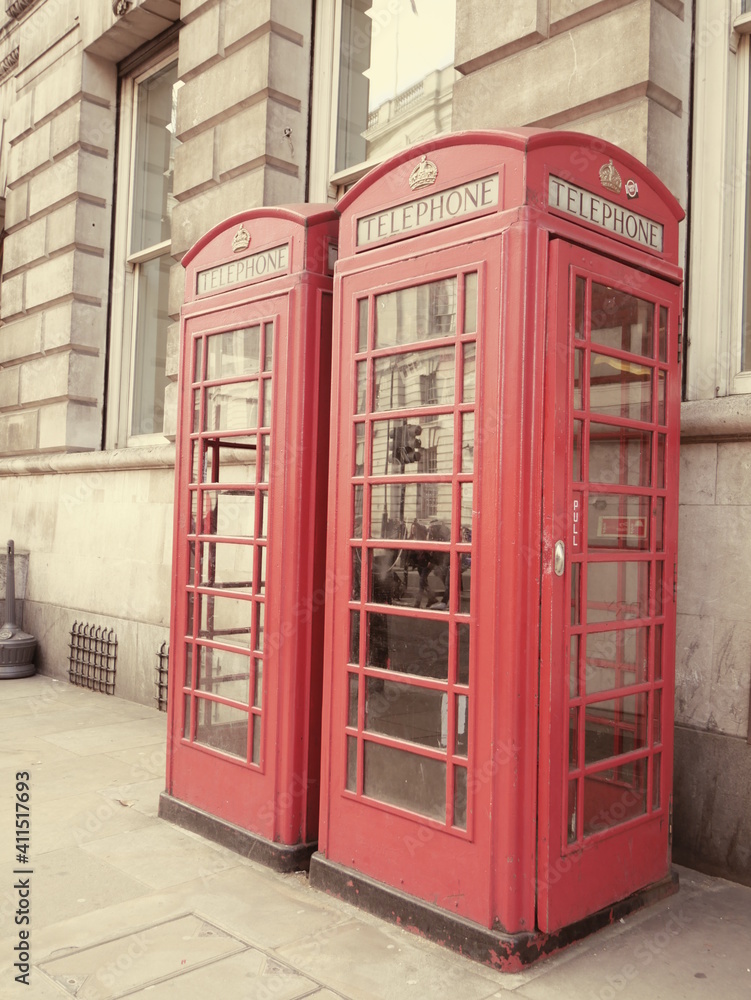 Obraz premium red phone box